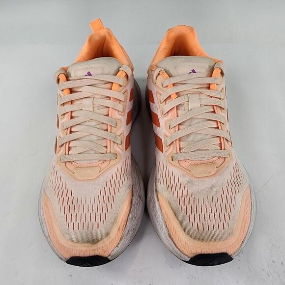 Adidas Questar Flow Contrast Sole Lace-Up Running Shoe US 7.5 Orange Sneakers - Picture 4 of 12